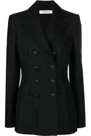 Serafini Fitted double-breasted blazer