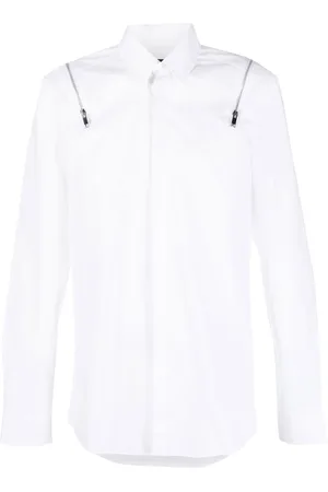Les Hommes Zip-detail long-sleeve shirt