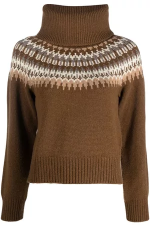 NILI LOTAN Stripe-pattern roll-neck jumper