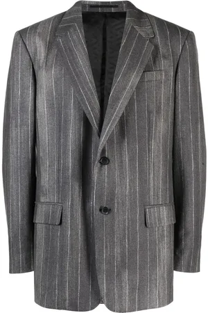 VERSACE Pinstripe single-breasted blazer