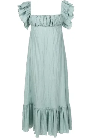 CLUBE BOSSA Square-neck maxi dress