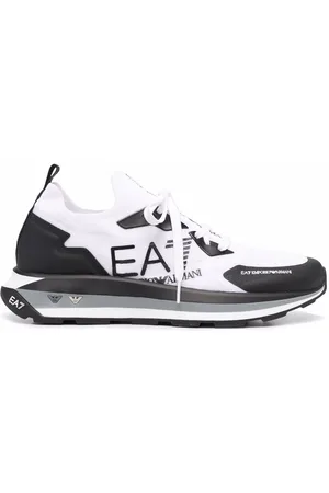 EA7 Men Sneakers - Logo-print low-top sneakers