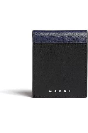Marni Logo-print leather bi-fold wallet