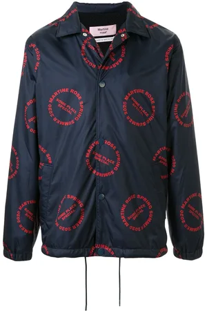 MARTINE ROSE Logo print bomber jacket