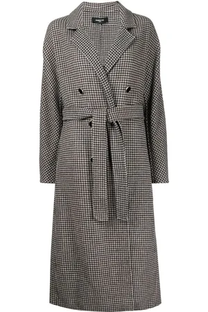 Paule Ka Houndstooth double-breasted coat
