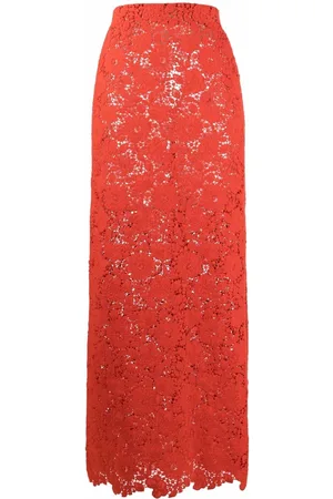 Giambattista Valli High-waist floral-embroidered skirt