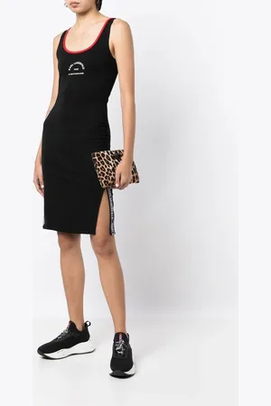 Karl Lagerfeld Logo-tape tank dress