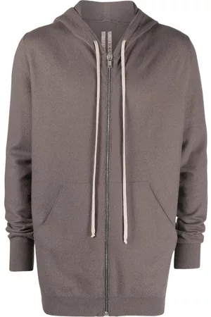 Rick Owens Drawstring zip-up hoodie
