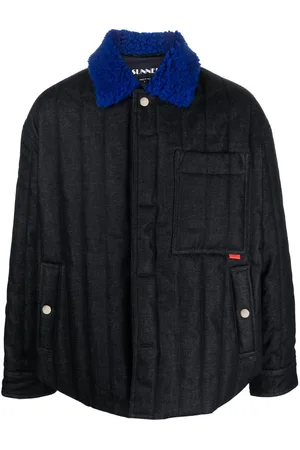 SUNNEI Contrast-collar padded jacket