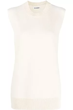 Jil Sander Cashmere wool blend knit vest