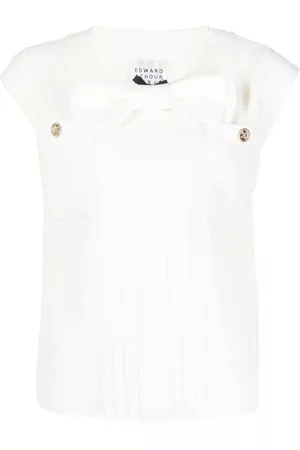Edward Achour Paris Bow-detail top