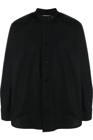 Jil Sander Band-collar cotton shirt