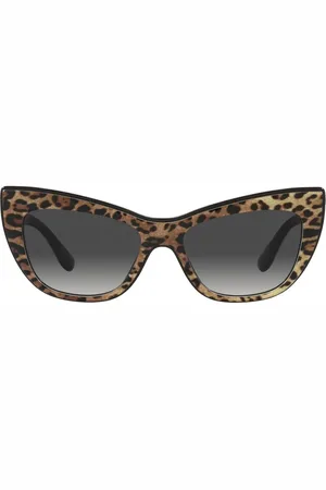 Dolce & Gabbana Leopard-print tinted sunglasses