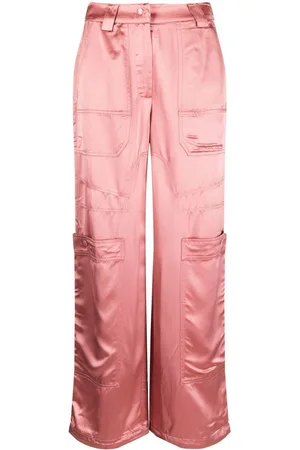 Cult Gaia Wynn satin cargo trousers