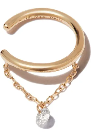 PERSÉE 18kt yellow diamond chain ear cuff
