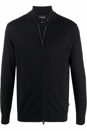 Emporio Armani Zip-up knitted jumper