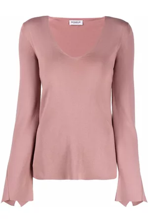 Dondup Draped long-sleeve knitted top