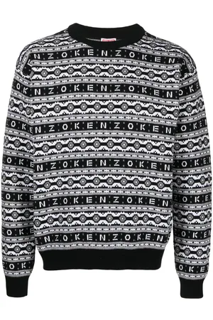 Kenzo Logo-jacquard wool jumper
