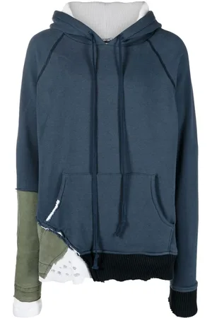 GREG LAUREN Patchwork army fragment hoodie