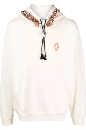 MARCELO BURLON Fringes Comfort logo-print hoodie