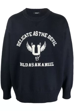 UNDERCOVER Graphic-print knitted jumper