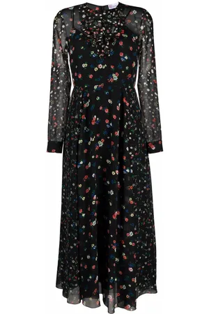 RED Valentino Floral-print maxi dress
