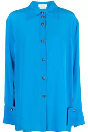 Quira Boyfriend Jumbo Cuff silk shirt