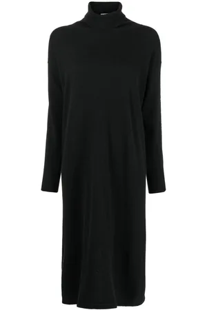 N.PEAL Roll-neck organic cashmere dress