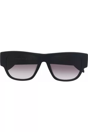 Alexander McQueen Men Sunglasses - Square-frame logo-print sunglasses