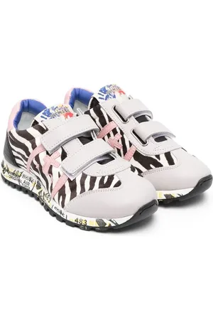 Premiata Patterned touch-strap sneakers