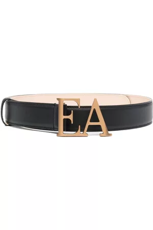 Emporio Armani Logo-buckle leather belt