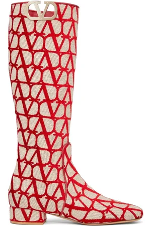 VALENTINO GARAVANI Toile Iconographe VLogo Type boots