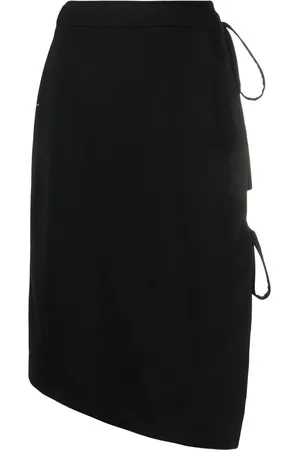 OFF-WHITE Tie-fastening asymmetric skirt