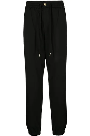 VERSACE Logo-patch drawstring track pants