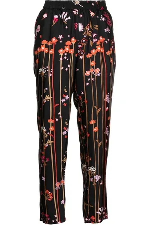RED Valentino Star-print silk trousers