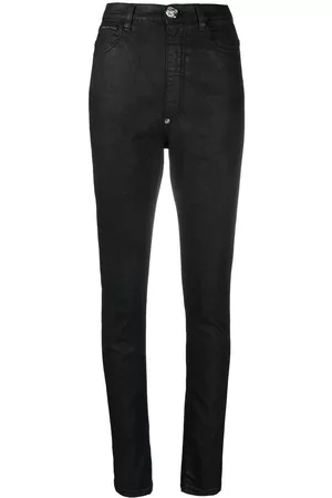 Philipp Plein High-waisted denim leggings