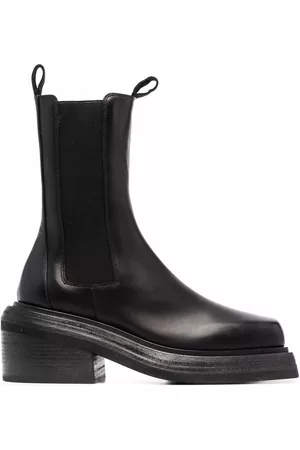 MARSÈLL Cassetto square-toe ankle boots
