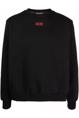 GCDS Logo-print crew neck sweatshirt