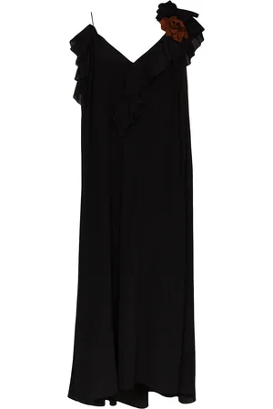 Victoria Beckham Ruffle trim midi dress