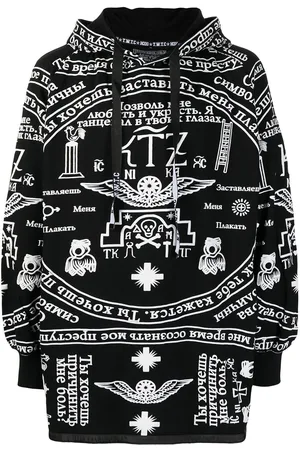 KTZ Church print side zip hoodie