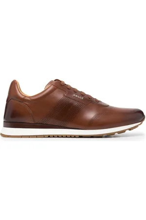 Bally Perforated striped sneakers