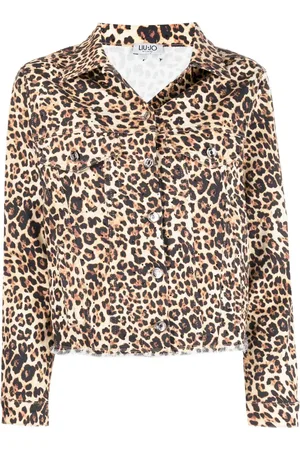 Liu Jo Leopard-print raw-cut jacket
