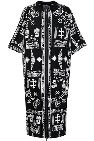 KTZ Church print zipped kaftan