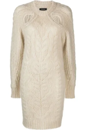 Isabel Marant Cut-out cable-knit mini dress