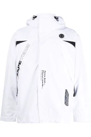 A Bathing Ape Graphic-print hooded padded jacket