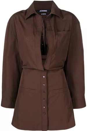 Jacquemus La Robe Baunhilha layered shirt dress