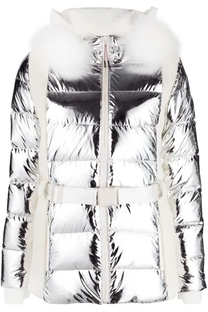YVES SALOMON Metallic-effect padded down jacket