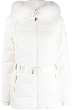YVES SALOMON Logo-patch padded down jacket