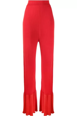 Stella McCartney Rib-knit long-length trousers