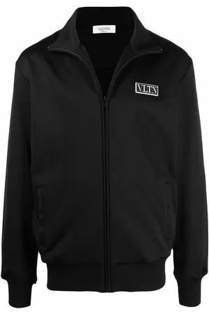 VALENTINO GARAVANI Logo-patch zipped sweatshirt